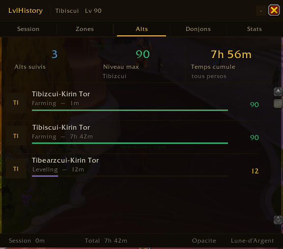 Screenshot LvlHistory