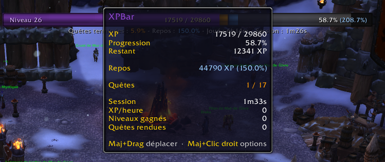 Screenshot XPBar